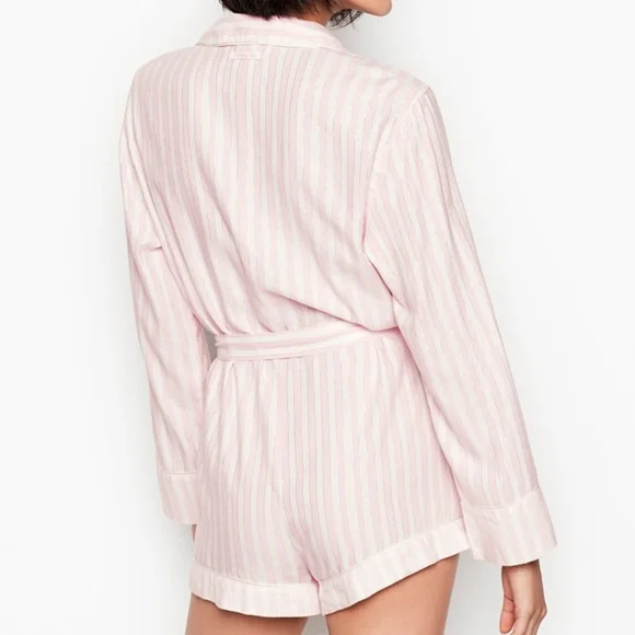 Victoria secret Flanel tie Romper size XL New - Picture 3 of 15